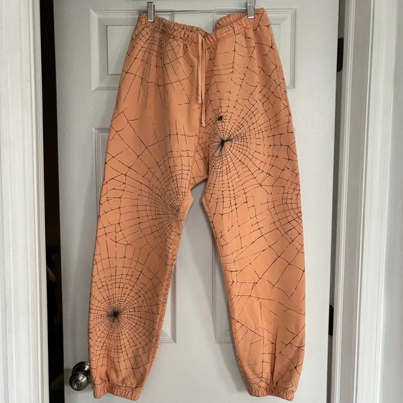 Supreme Peach Web Pattern Pants